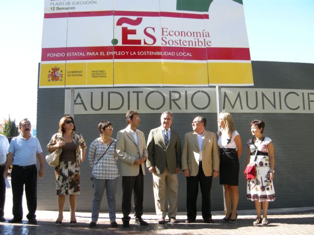 El delegado del Gobierno y el alcalde de Molina de Segura visitan las obras de rehabilitación del Auditorio Municipal - 2, Foto 2