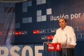 Intervención de Pedro López en la rueda de prensa que ha ofrecido hoy para presentar su candidatura a la Alcaldía de Murcia por el PSOE