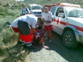 Cruz Roja de guilas asiste a un precipitado en el paraje conocido como la Morra del Pan