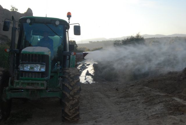 El ayuntamiento pone en marcha un plan de desinfección de la plaga de mosquitos provocada por el estancamiento del agua en el río Guadalentín, Foto 3