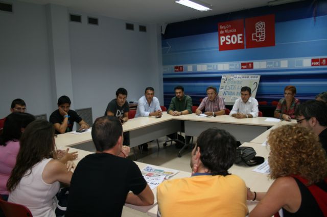 El PSRM traslada su solidaridad a los trabajadores de Prensa del Sureste - 1, Foto 1