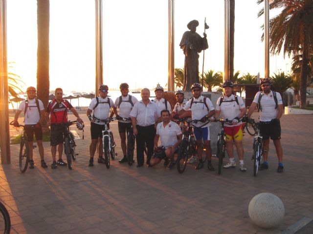 Peregrinan a Caravaca en bicicleta desde Santiago de la Ribera - 1, Foto 1