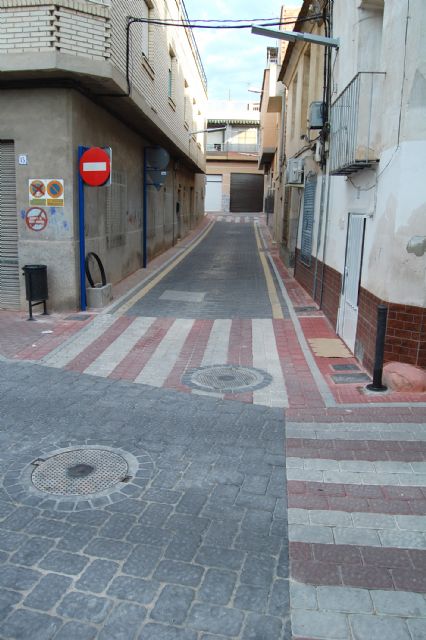 Las obras de reforma de las calles Reloj y Mayor de Lorquí, a buen ritmo - 1, Foto 1