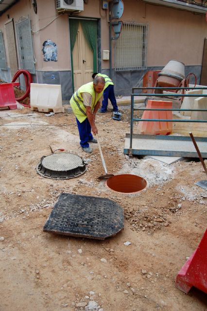 Las obras de reforma de las calles Reloj y Mayor de Lorquí, a buen ritmo - 2, Foto 2