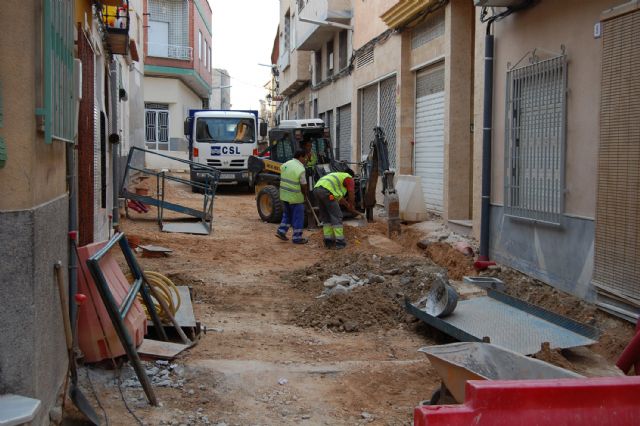 Las obras de reforma de las calles Reloj y Mayor de Lorquí, a buen ritmo - 3, Foto 3