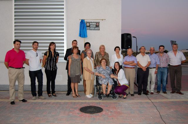 El Ayuntamiento ilorcitano homenajea a su vecino Ginés Asensio Alacid dándole su nombre a una avenida - 1, Foto 1