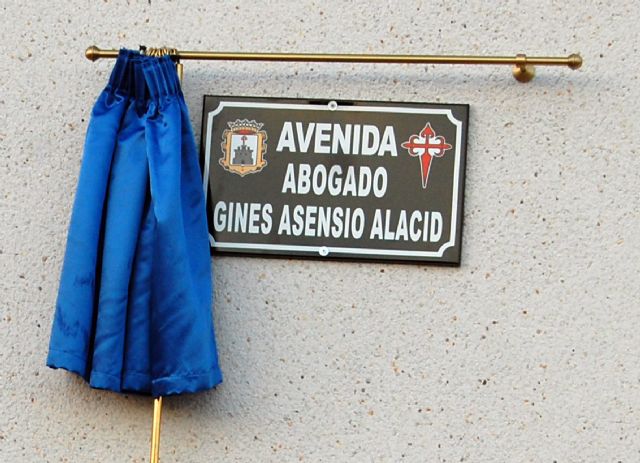 El Ayuntamiento ilorcitano homenajea a su vecino Ginés Asensio Alacid dándole su nombre a una avenida - 2, Foto 2