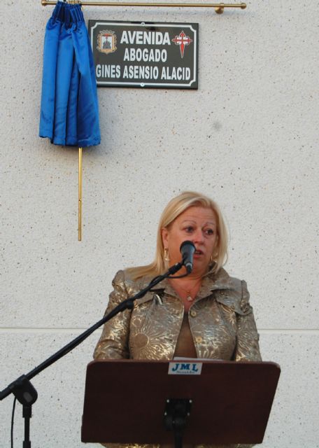 El Ayuntamiento ilorcitano homenajea a su vecino Ginés Asensio Alacid dándole su nombre a una avenida - 4, Foto 4