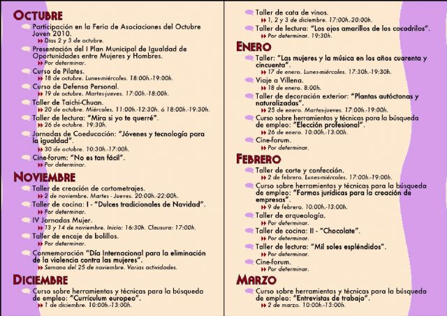 La concejalía de Bienestar e Igualdad presenta su nuevo Programa de Actividades - 1, Foto 1