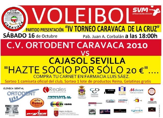 El C.V. Ortodent Caravaca Año Santo 2010 ultima su preparación enfrentándose a Cajasol Sevilla - 1, Foto 1