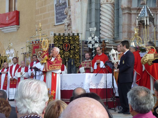 Miembros de la Junta Central de Hermandades de Jumilla peregrinaron a Caravaca de la Cruz - 1, Foto 1