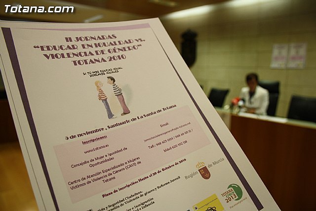 Totana organiza las II jornadas regionales Educar en igualdad Vs violencia de género - 1, Foto 1