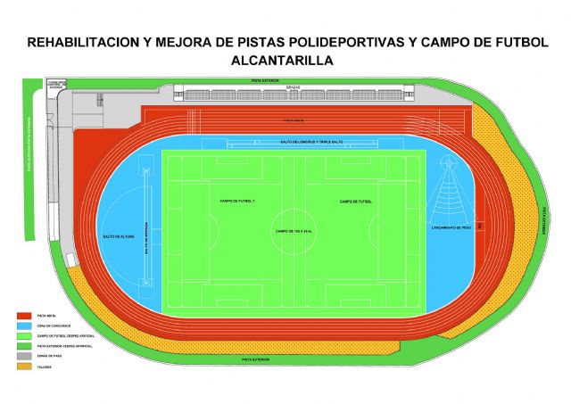 En la mañana de hoy ha sido colocada la primera piedra de varias obras deportivas - 1, Foto 1