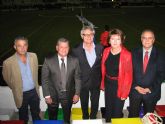 El Estadio Pitn estrena campo de csped artificial