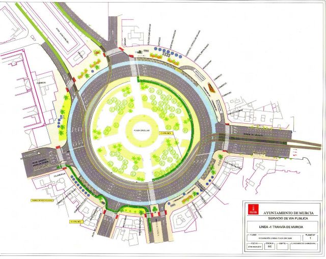 La Plaza Circular ofrecerá mayor espacio peatonal y mejor ordenación del tráfico tras las obras de la tranvía - 2, Foto 2