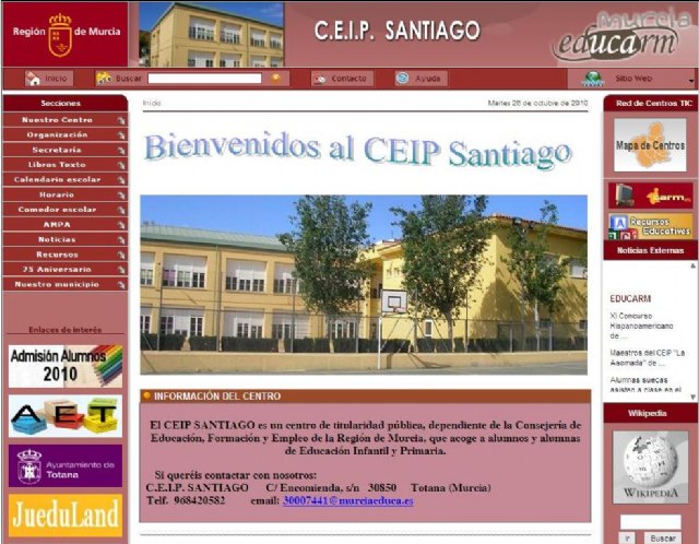 El CEIP Santiago estrena página web - 1, Foto 1