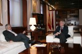 Valcrcel recibe al presidente de la Confederacin de Federaciones de Asociaciones de padres de Alumnos de la Regin de Murcia