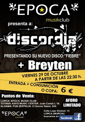 Discordia actuará hoy por primera vez en Lorca presentando su último trabajo “FIEBRE” - 1, Foto 1