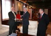 El presidente de la Comunidad, Ramn Luis Valcrcel, recibe al fiscal jefe del TSJ de Murcia, Manuel Lpez Bernal