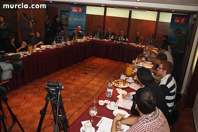 Rueda de prensa, desayuno informativo del PSOE de Murcia con los medios de comunicación - 1, Foto 1