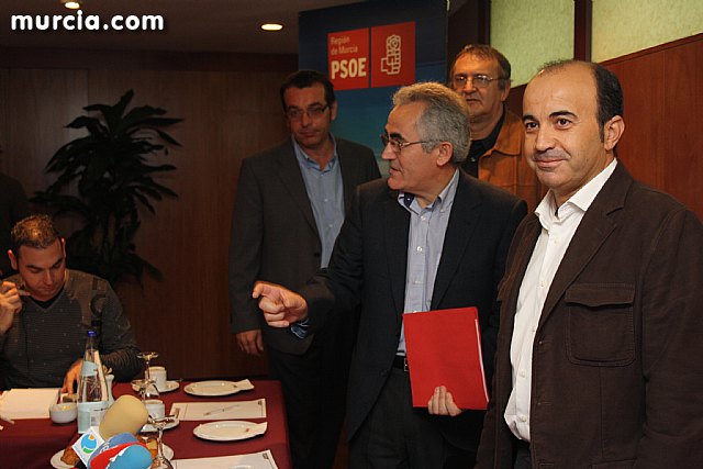 Rueda de prensa, desayuno informativo del PSOE de Murcia con los medios de comunicacin - 1