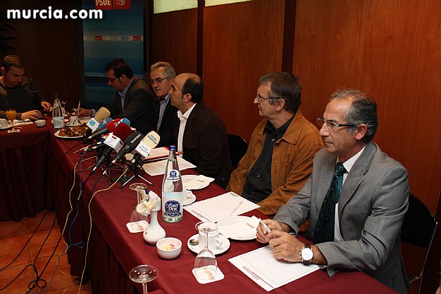Rueda de prensa, desayuno informativo del PSOE de Murcia con los medios de comunicacin - 4