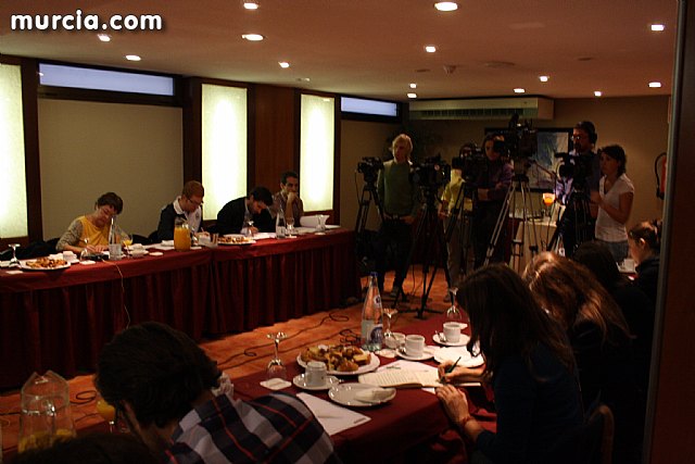 Rueda de prensa, desayuno informativo del PSOE de Murcia con los medios de comunicacin - 14