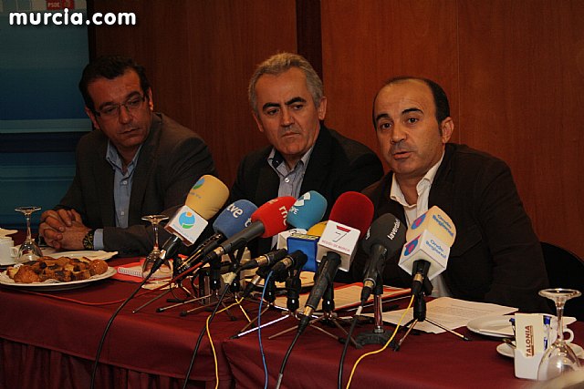 Rueda de prensa, desayuno informativo del PSOE de Murcia con los medios de comunicacin - 19