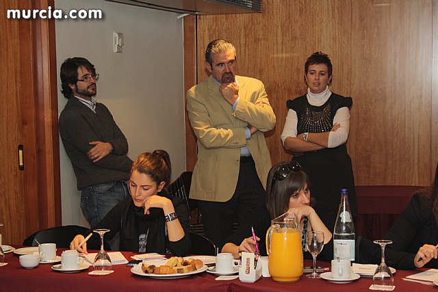 Rueda de prensa, desayuno informativo del PSOE de Murcia con los medios de comunicacin - 21
