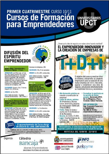 Comienzan los seminarios de difusión del Espíritu Emprendedor - 1, Foto 1