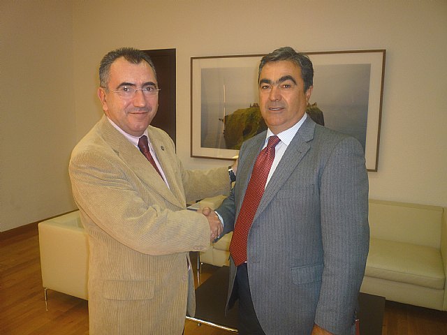 Manuel Campos recibe al alcalde de Calasparra , Jesús Navarro - 1, Foto 1