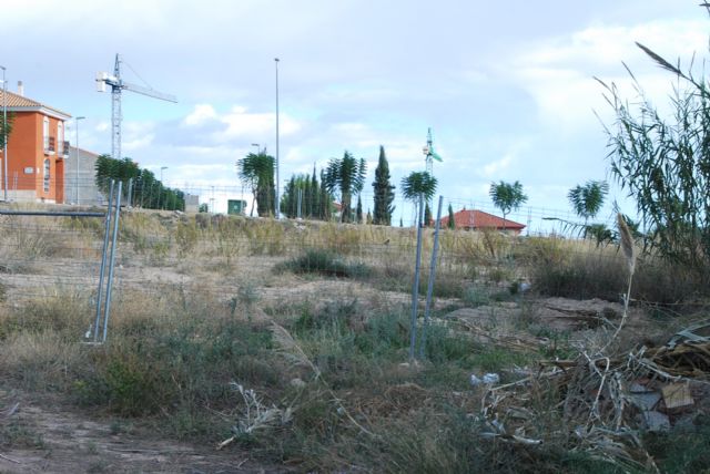Comienzan las labores de adecuación y de limpieza del solar en el que en breve arrancarán las obras del nuevo colegio de doble línea, Foto 2