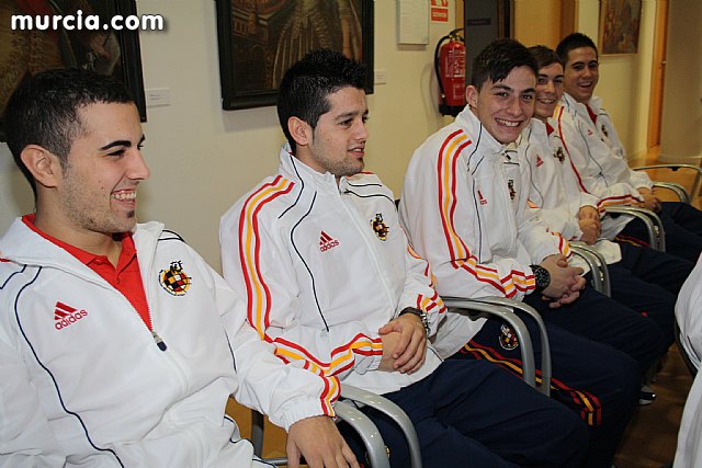 Autoridades municipales realizan una recepcin oficial a la Seleccin Española de Ftbol-Sala sub-21 - 6