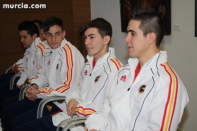 Autoridades municipales realizan una recepcin oficial a la Seleccin Española de Ftbol-Sala sub-21 - 7