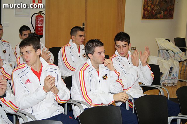 Autoridades municipales realizan una recepcin oficial a la Seleccin Española de Ftbol-Sala sub-21 - 20