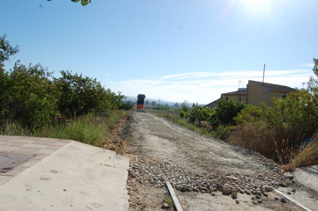 Las obras de la Vía Verde del Noroeste avanzan estos días hacia Alguazas - 2, Foto 2