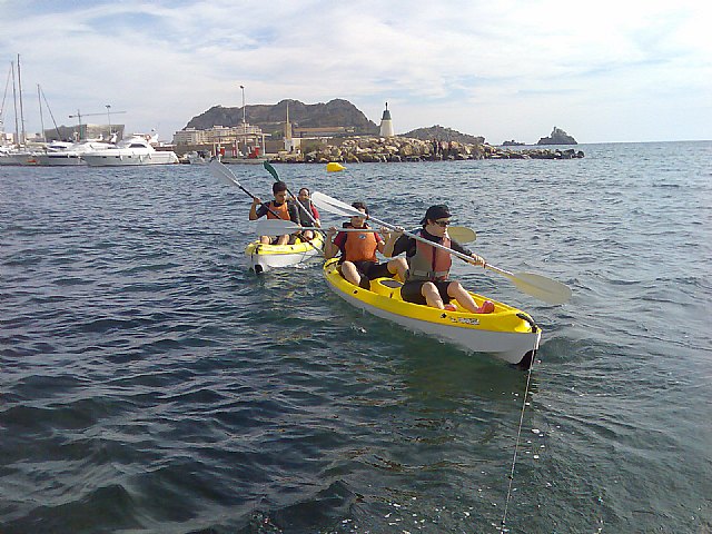 FUNDOWN Y AyNOR navegan en la Escuela de Vela del Club Náutico de Aguilas - 1, Foto 1
