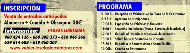 La VI Concentración de Vehículos Clasicos de Totana tendrá lugar el próximo 6 de diciembre, Foto 2