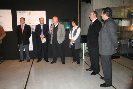 Inauguracin de la exposicin “Nuevos hitos urbanos en Alhama de Murcia” en el Colegio Oficial de Arquitectos de Murcia, Foto 2