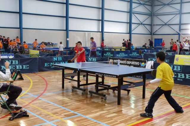 El equipo alguaceño del colegio Nuestra Señora del Carmen se clasifica en campeonato de tenis de mesa - 1, Foto 1