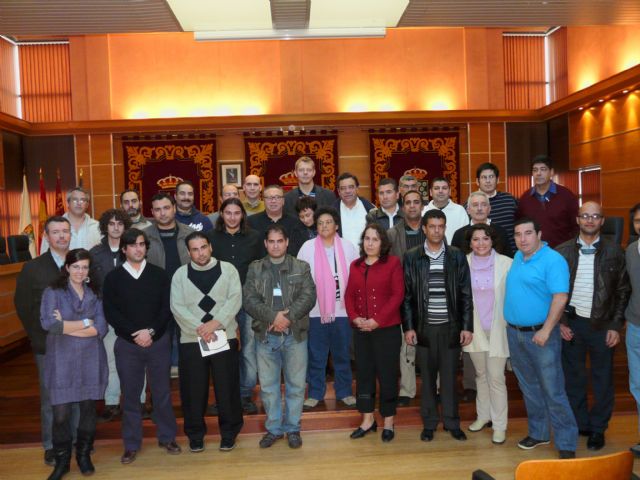 Recepción en el Ayuntamiento de Molina de Segura a los participantes en el Curso Avanzado de Producción Caprina - 1, Foto 1