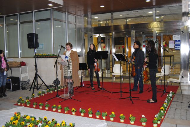 Manifiesto, velas y flores en recuerdo de las víctimas de la violencia de género - 1, Foto 1