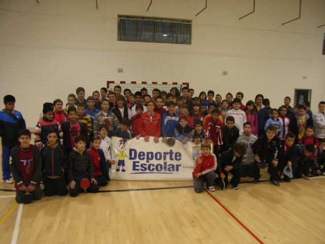 Un total de 78 escolares participaron en el torneo de tenis de mesa de Deporte Escolar, Foto 2
