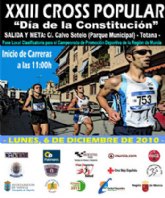 El XXIII Cross Popular 'Da de la Constitucin' se celebrar el prximo lunes 6 de diciembre