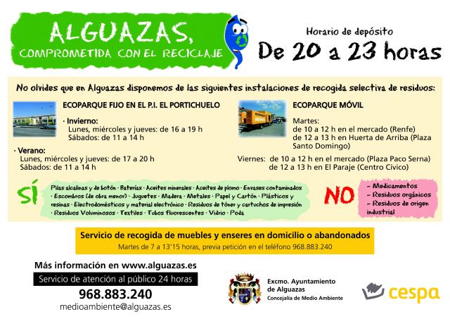 El Ayuntamiento etiquetará los más de 440 contenedores de Alguazas para informar de las funciones de cada tipo - 2, Foto 2