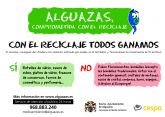 El Ayuntamiento etiquetará los más de 440 contenedores de Alguazas para informar de las funciones de cada tipo