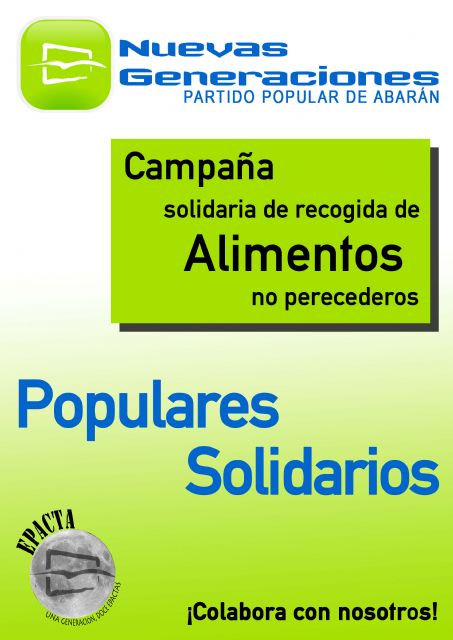 Nuevas Generaciones organiza una campaña de recogida de alimentos - 1, Foto 1