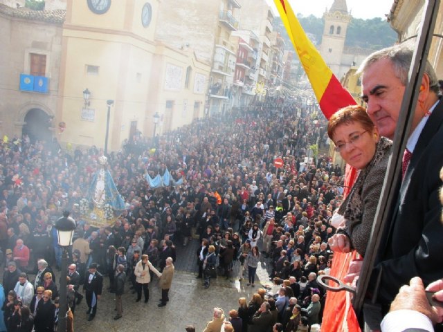El delegado del Gobierno en Murcia asistió a los actos de la Fiestas de la Virgen, en Yecla - 3, Foto 3