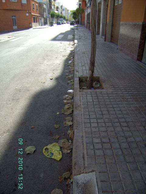 El PSOE de Yecla denuncia la suciedad y falta de limpieza de numerosas calles yeclanas durante el otoño - 2, Foto 2