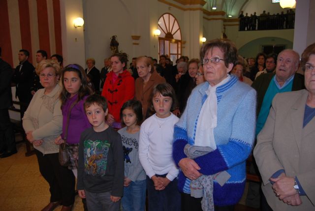 Autoridades municipales asisten a la primera misa que se celebra en honor a Santa Eulalia en el municipio - 1, Foto 1